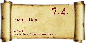 Tuza Libor névjegykártya